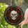 Intricate Skull Red Roses Dark Vines Tiffany Style Stained Glass - Translucent Jewel Tones Stained Glass Suncatcher - 2