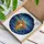 Stained Glass Sun Over Water Ocean Lake - Intricate Mosaic Glowing Jewel Tones Art Stained Glass Suncatcher - 3