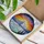 Snowy Mountain Glacier River Evergreen Tiffany Stained Glass Sunset Sunrise Sky Art Stained Glass Suncatcher - 3