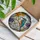 Highly Detailed Kingfisher Stained Glass Orange Purple Flowers Tiffany Mosaic Home Decor Stained Glass Suncatcher - 3