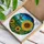 Sunflower Hummingbird Tiffany Stained Glass Glowing Translucent Jewel Tones Landscape Stained Glass Suncatcher - 3