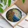 Rugged Rock Cliff Mountain Pine Trees Sun - Tiffany Style Stained Glass Jewel Tone Art Stained Glass Suncatcher - 3