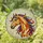 Colorful Tiffany Stained Glass Horse Head Art - Majestic Equine Mosaic with Jewel Tones Stained Glass Suncatcher - 1