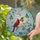 Red Cardinal Cherry Blossom Monarch Butterfly Intricate Tiffany Stained Glass Art Stained Glass Suncatcher - 2
