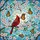 Red Cardinal Cherry Blossom Monarch Butterfly Intricate Tiffany Stained Glass Art Stained Glass Suncatcher - 5