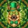 German Shepherd Dog Leprechaun Hat Four Leaf Clover Tiffany Style - St. Patrick's Day Dog Lover Gift Stained Glass Suncatcher - 5