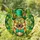 German Shepherd Dog Leprechaun Hat Four Leaf Clover Tiffany Style - St. Patrick's Day Dog Lover Gift Stained Glass Suncatcher - 1