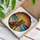 Chocolate Labrador Retriever Beach Ocean Sunset Stained Glass Artwork Decor Gift Stained Glass Suncatcher - 3