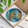 Golden Retriever Surfing Dog Rainbow Surfboard Ocean Wave Stained Glass Sun Art Stained Glass Suncatcher - 3