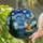 Guinea Pig Creation Human Hand Starry Night Cypress Tree Moon Tiffany Glass Art Stained Glass Suncatcher - 2