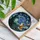 Guinea Pig Creation Human Hand Starry Night Cypress Tree Moon Tiffany Glass Art Stained Glass Suncatcher - 3