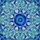 Evil Eye Nazar Stained Glass Mandala Amulet - Ornate Blue Aqua Tiffany Style Protection Charm Stained Glass Suncatcher - 5