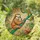 Adult & Baby Sloth Cuddle Stained Glass Tropical Vine Jungle Canopy Tiffany Art Stained Glass Suncatcher - 1