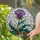 Purple Thistle Stained Glass Art - Tiffany Style Intricate Glowing Floral Mosaic Bloom Stained Glass Suncatcher - 2