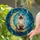 Fluffy Ragdoll Cat Golden Crescent Moon - Stained Glass Night Sky Jewel Tones Stars Stained Glass Suncatcher - 2