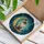 Fluffy Ragdoll Cat Golden Crescent Moon - Stained Glass Night Sky Jewel Tones Stars Stained Glass Suncatcher - 3