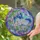 Greyhound Dog Crescent Moon Stained Glass - Cosmic Wisteria Rainbow Jewel Tones Gift Stained Glass Suncatcher - 3
