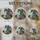 Majestic Fantasy Dragon Book Stack Teacup Red Berries Green Leaves Stained Glass Radiant Sky Stained Glass Suncatcher - 4