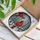 Stained Glass Male Cardinal Soaring Bird Winter Forest Tiffany Art Jewel Tone Decor Stained Glass Suncatcher - 3