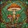 Tiffany Stained Glass Mushroom Forest Floor Art - Detailed Enchanted Woodland Decor Stained Glass Suncatcher - 5