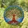 Tree of Life Stained Glass Butterflies Mosaic Sky Water Tiffany Style Window Art Stained Glass Suncatcher - 1