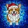 Corgi Dog Santa Hat Stained Glass Mosaic - Tiffany Style Christmas Holiday Gift for Dog Lovers Stained Glass Suncatcher - 5