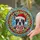 Boston Terrier Dog Santa Hat Scarf Stained Glass Jewel Tone Art - Christmas Dog Lover Gift Stained Glass Suncatcher - 2