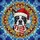 Boston Terrier Dog Santa Hat Scarf Stained Glass Jewel Tone Art - Christmas Dog Lover Gift Stained Glass Suncatcher - 5