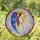 Ethereal Angel Stained Glass Tiffany Art Floral Border Radiant Light Rays Jewel Tones Stained Glass Suncatcher - 1