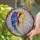 Ethereal Angel Stained Glass Tiffany Art Floral Border Radiant Light Rays Jewel Tones Stained Glass Suncatcher - 2