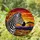 Zebra Head African Savanna Sunset Tiffany Style Glowing Jewel Tones Intricate Stripes Stained Glass Suncatcher - 1