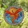 Majestic Fiery Soaring Phoenix Sunburst Mosaic - Tiffany Stained Glass Art Decor Stained Glass Suncatcher - 1