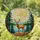 Stag Forest Mountain Lake Tiffany Stained Glass Art - Glowing Translucent Jewel Tones Stained Glass Suncatcher - 1