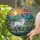 Majestic White Unicorn Tiffany Stained Glass, Rolling Mountains, Wildflowers & Sun Stained Glass Suncatcher - 2