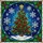 Majestic Christmas Tree Stained Glass Tiffany Style Snowflakes Holly Berries Home Decor Stained Glass Suncatcher - 5