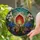 Tiffany Stained Glass Spiky Seed Pod Wildflower Botanical Garden Art Jewel Tones Stained Glass Suncatcher - 2
