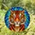 Intricate Tiger Head Stained Glass Mosaic - Heterochromatic Eyes Tiffany Glass Art Stained Glass Suncatcher - 1