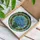 Vivid Blue Forget-Me-Not Flowers Stained Glass Art Tiffany Style Mosaic Background Decor Stained Glass Suncatcher - 3