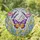 Purple Yellow Butterfly Stained Glass Lavender Poppy Buttercup Tiffany Colorful Mosaic Art Stained Glass Suncatcher - 1
