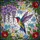 Hummingbird Wisteria Forget-Me-Not Camellia Floral Tiffany Glass Mosaic - Garden Home Gift Stained Glass Suncatcher - 5