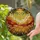 Vibrant Yellow Florets Green Foliage Stained Glass Tiffany Style Jewel Tone Mosaic Stained Glass Suncatcher - 2