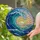 Majestic Ocean Wave Tiffany Glass Sunset Sky Scene - Iridescent Sea Foam Glass Art Stained Glass Suncatcher - 2