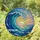 Majestic Ocean Wave Tiffany Glass Sunset Sky Scene - Iridescent Sea Foam Glass Art Stained Glass Suncatcher - 1