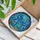 Detailed Blue Octopus Tropical Fish Underwater Seascape Edge-to-Edge Stained Glass Art Stained Glass Suncatcher - 3
