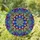 Stained Glass Rosette Mandala with Swirling Jewel Tones & Intricate Kaleidoscope Patterns Stained Glass Suncatcher - 1