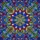 Stained Glass Rosette Mandala with Swirling Jewel Tones & Intricate Kaleidoscope Patterns Stained Glass Suncatcher - 5