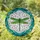 Intricate Green Dragonfly Stained Glass Mosaic Tiffany Style Jewel Tone Home Decor Gift Stained Glass Suncatcher - 1