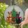 Festive Cats Red Scarves Antlers Christmas Tree Tiffany Stained Glass Window Decor Gift Stained Glass Suncatcher - 2