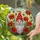 Garden Gnome Poppies Bumblebees Stained Glass - Glowing Home Decor Accent Gift Stained Glass Suncatcher - 2