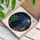 Sleek Black Cat Glowing Star Tiffany Glass - Potted Plant Stacked Books Starry Night Decor Stained Glass Suncatcher - 3